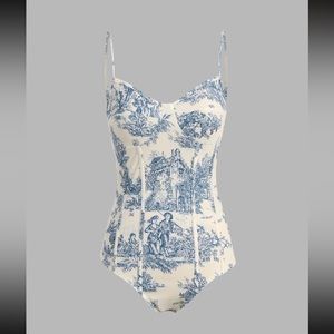 Toile bodysuit 🤍🩵 size small